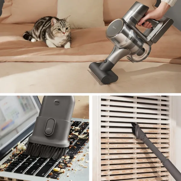Dreame DRMVTV97A R20 Cordless Stick Vacuum - 90 Minutes Run Time - Grey_in use