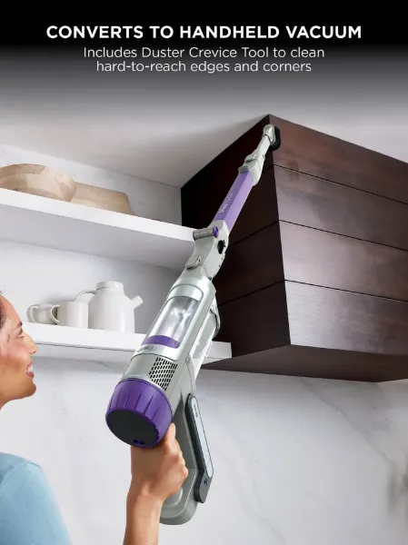 Shark IP1251UK PowerDetect Cordless Vacuum Cleaner - 70 Minutes Run Time - Purple/Grey_handheld 2