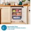 Sensis RFUCBI01Z54EW 59.5cm Integrated Static Undercounter Freezer - White_reversible door