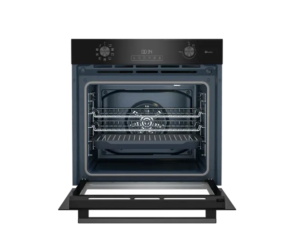 Blomberg ROEN8232WBP 72L Single Electric Oven - Black_open front