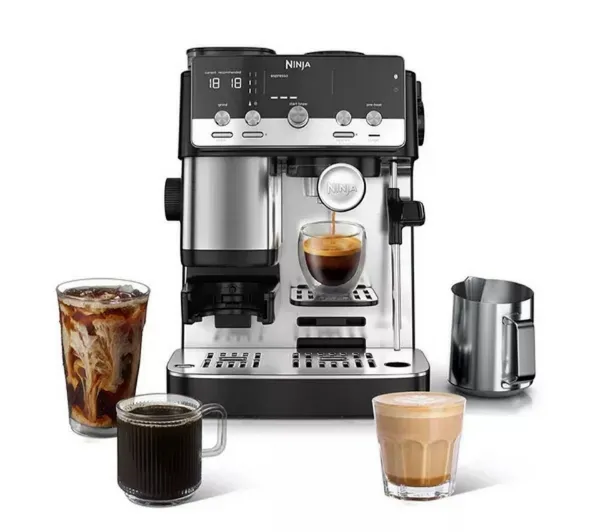 Ninja ES301UK Luxe Café MINI Espresso Machine - Black/ Silver_main