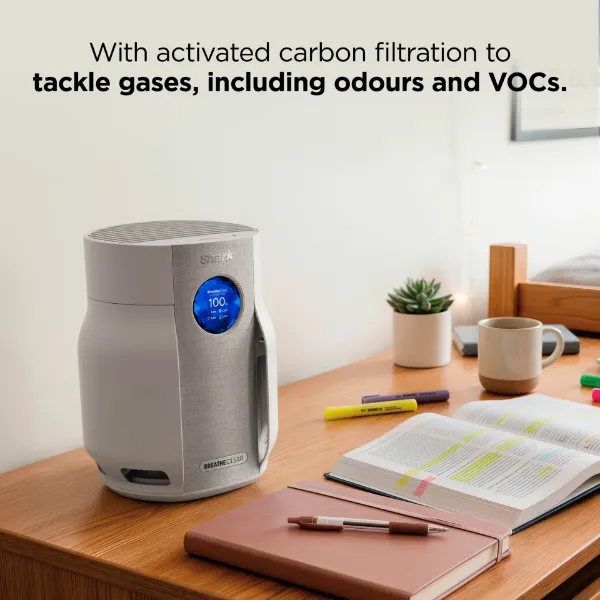 Shark HP062UK BreatheClear Compact Air Purifier with NeverChange6 - Dove_filtration