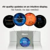 Shark HP062UK BreatheClear Compact Air Purifier with NeverChange6 - Dove_display