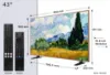 TCL 43A400 PRO-UK 43" 4K Ultra HD QD-MINI LED AI Art TV_dimensions