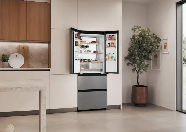 Haier HFKR5718DNMM 60/40 Total No Frost Multi-door Fridge Freezer - InoxHaier HFKR5718DNMM 60/40 Total No Frost Multi-door Fridge Freezer - Inox