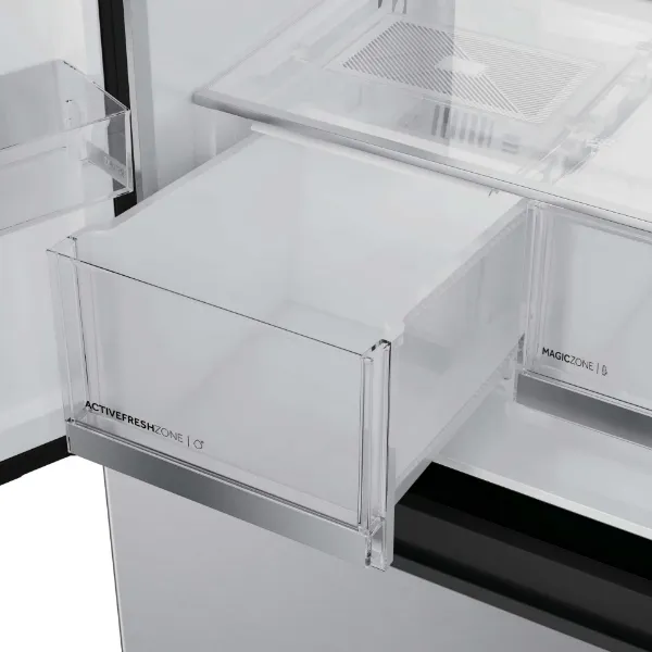 Haier HFKR5718DNMM 60/40 Total No Frost Multi-door Fridge Freezer - Inox