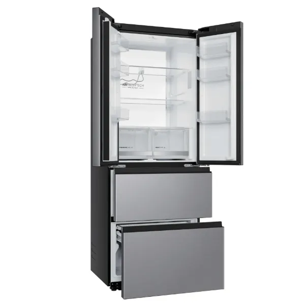 Haier HFKR5718DNMM 60/40 Total No Frost Multi-door Fridge Freezer - Inox