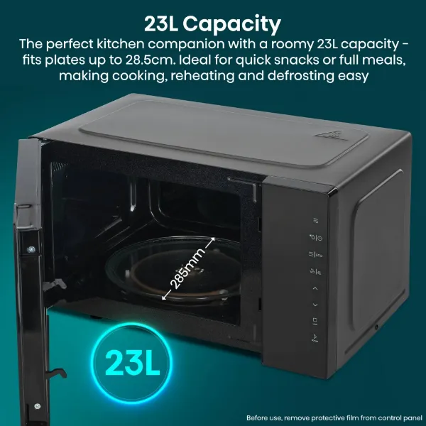 Hisense H23MOBS5H4UK 23 Litres Solo Microwave - Black_capacity