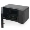 Hisense H23MOBS5H4UK 23 Litres Solo Microwave - Black_angled view open