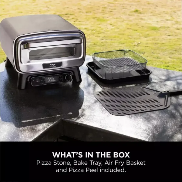 Ninja MO203UK Artisan Outdoor Pizza & Air Fry Oven with Cover - Grey_contents