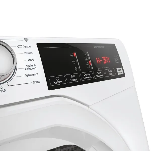 Hoover HRE C10TE-80 10kg Condenser Tumble Dryer - White_controls 2