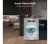 Hisense HS642D90XUK Dishwasher - Stainless Steel - 14 Place Settings_silent