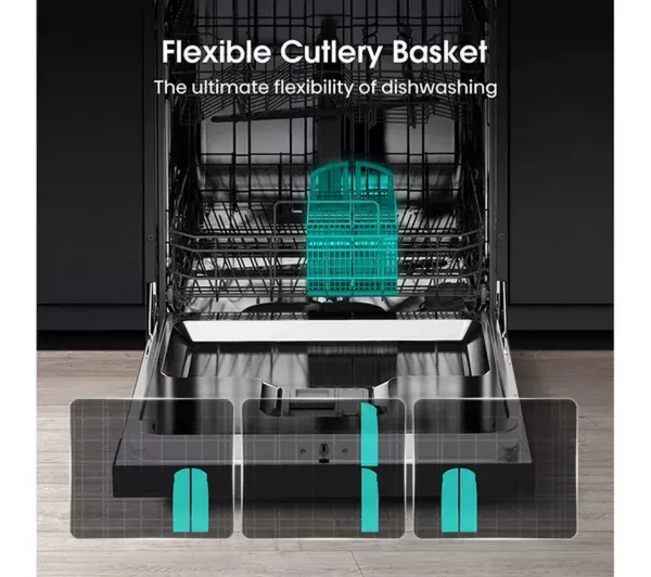 Hisense HS642D90XUK Dishwasher - Stainless Steel - 14 Place Settings_cutlery basket