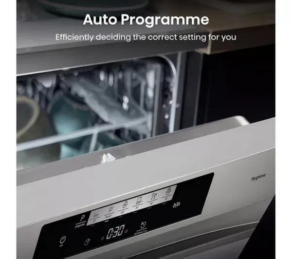 Hisense HS642D90XUK Dishwasher - Stainless Steel - 14 Place Settings_auto