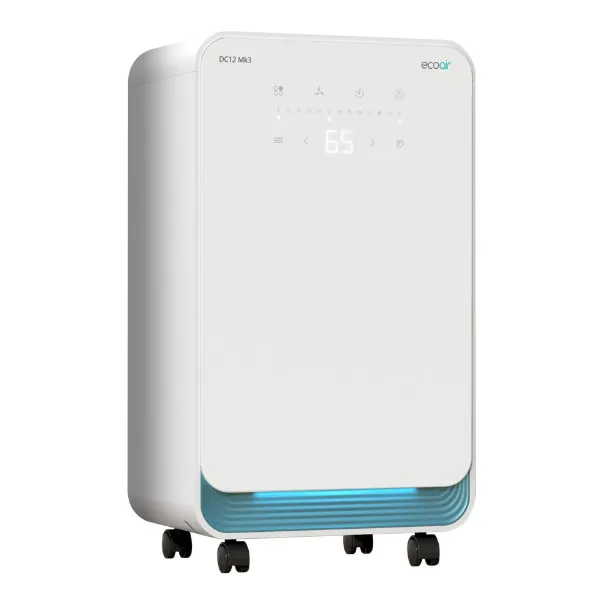 Ecoair DC12 MK3 Compressor Dehumidifier – 12 Litres per Day - White_main
