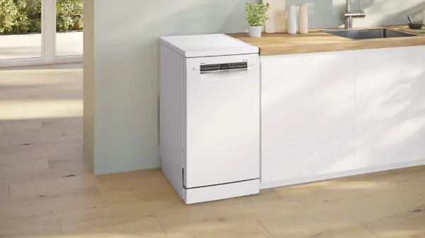 Bosch SPS4HMW14G Series 4 45 cm Freestanding Slimline Dishwasher in White