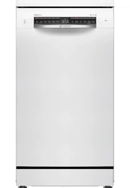 Bosch SPS4HMW14G Series 4 45 cm Freestanding Slimline Dishwasher in White