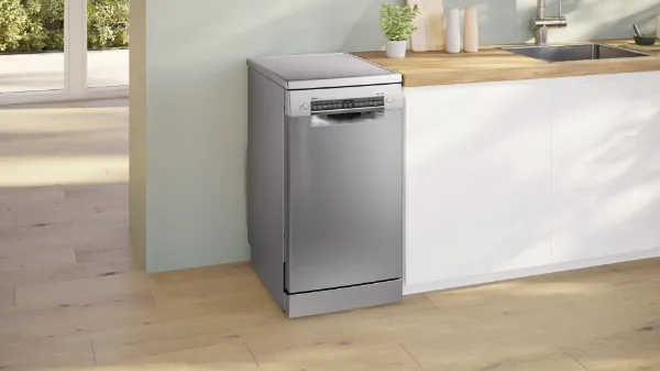 Bosch SPS4HMI14G Series 4 45cm Freestanding Slimline Dishwasher in Brushed Steel Anti-fingerprint