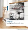 Bosch SPS4HMI14G Series 4 45cm Freestanding Slimline Dishwasher in Brushed Steel Anti-fingerprint