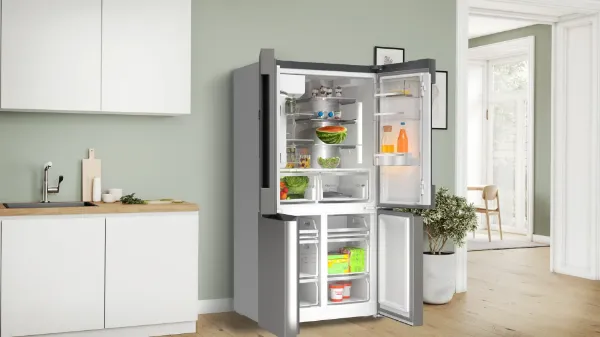 Bosch KFD96APEAG Series 6 Multi Door American Fridge Freezer in Brushed Steel