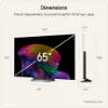 LG OLED65C66LB.AEK 65" 4K OLED evo AI Smart TV_dimensions