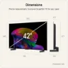 LG OLED42C66LB.AEK 42" 4K OLED Smart TV_dimensions