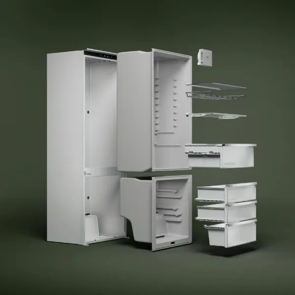 AEG NSC6L185ES 6000 Low Frost AI CoolAssist Integrated Fridge Freezer