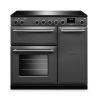 Rangemaster Aura AURA90EIP/19333 (AURA90EIPSLT/BN1) 90cm Induction Range Cooker - Slate with Brushed Nickel Trim